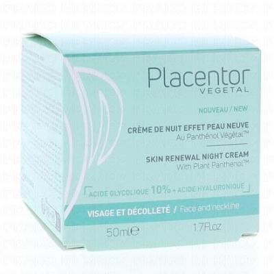 PLACENTOR  Cr&egrave;me de nuit effet peau neuve 50ml