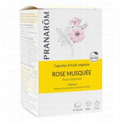 PRANAROM  Capsules d'huile v&eacute;g&eacute;tale Rose musqu&eacute;e x60