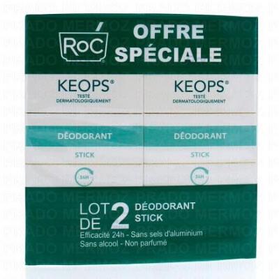 ROC  Duo - Keops D&eacute;o Stick 24H 40 ml - Lot 2 x 40 ml