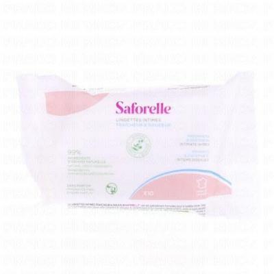 SAFORELLE  Intim whipes lingettes hygi&egrave;ne intime 10 pcs