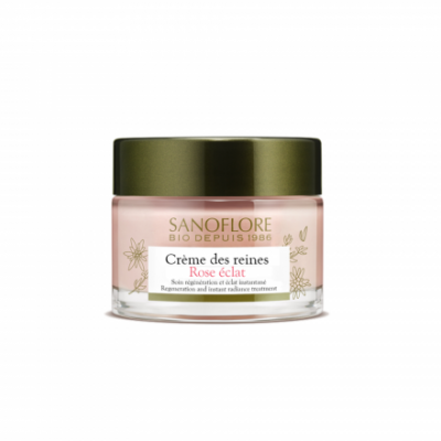 SANOFLORE  Cr&egrave;me Des Reines Rose &Eacute;clat Certifi&eacute; Bio 50 ml - Pot 50 ml
