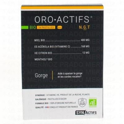 ARAGAN OROACTIFS&reg; BIO 24 Pastilles &agrave; sucer Gorge Synactifs