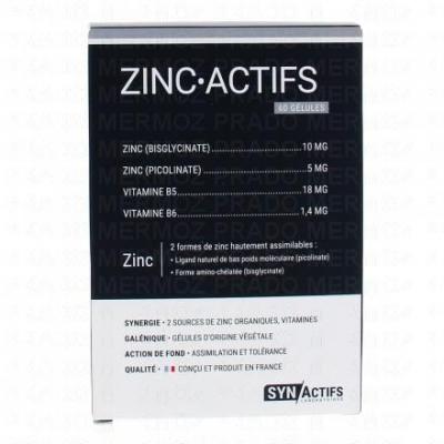 ARAGAN SYNACTIFS Zinc.Actifs 60 g&eacute;lules