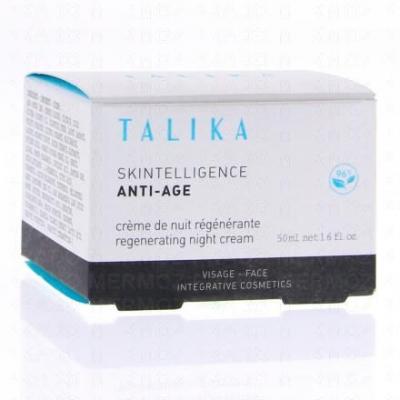 TALIKA  SKINTELLIGENCE ANTI-AGE - Cr&egrave;me de Nuit R&eacute;g&eacute;n&eacute;rante, 50ml