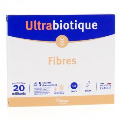 NUTRISANTE Nutrisant&eacute; Microbiote Ultrabiotique Fibres 10 sticks