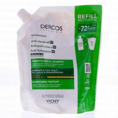 VICHY  Dercos Technique Shampooing Antipelliculaire Eco-recharge 390ml