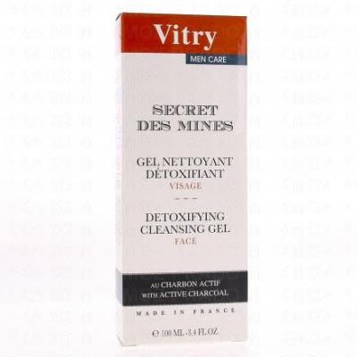 VITRY  Men care - Secret des mines Gel nettoyant d&eacute;toxifiant 100ml