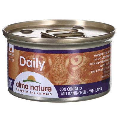 ALMO NATURE DAILY  Menu Chat Mousse avec Lapin 85&nbsp;g (Lot de 24)