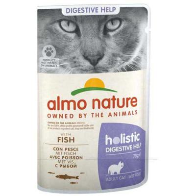 ALMO NATURE HOLISTIC  Digestive Help 70 g - lot % : poisson - 24 x 70 g