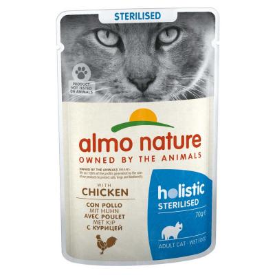 ALMO NATURE HOLISTIC  Sterilised 70 g - maxi lot % : poulet - 24 x 70 g
