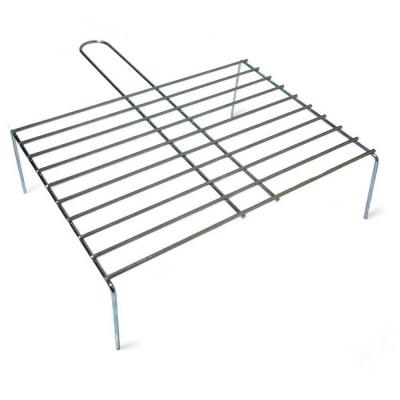 EDM Grille avec pieds pour barbecue - zinc - 45x35 cm