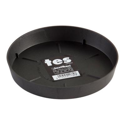 PLASTIKEN  Plateau 14 Cm - Pour Pot De Fleurs 18 Cm - Anthracite