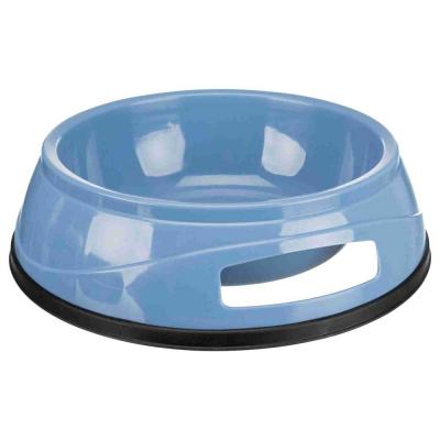 Trixie Heavy Plastic Feeder Rubber Ring 14 Cm Bowl Bleu 0.5 L