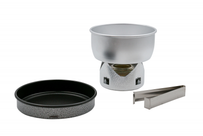 TRANGIA  - Mini- - R&eacute;chaud &agrave; alcool taille 330 g, gris