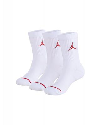 JORDAN  Kids Crew Unisexe - Chaussettes, Blanc - Taille 27 - 30 - Coton