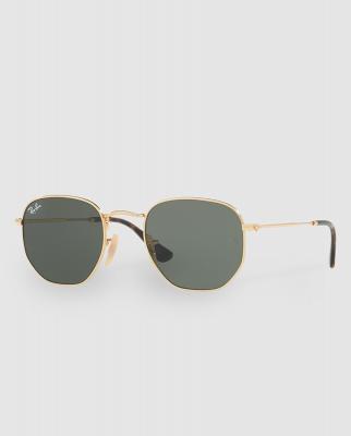 RAY BAN Ray-Ban Lunettes de Soleil Homme RB3548N Dor&eacute;,Vert 