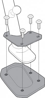 GIVI  Extension de la b&eacute;quille lat&eacute;rale, pour moto, ES5108