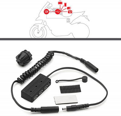 GIVI  Kit power hub sacoche de r&eacute;servoir, Sac moto Alimentation, S111