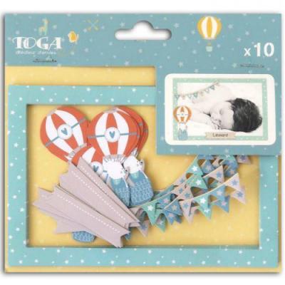 TOGA  naissance FPD157, - Leonard & Josephine Lot de 10 Cadres, Autre, Multicolore, 10 x 15 x 0.1 cm