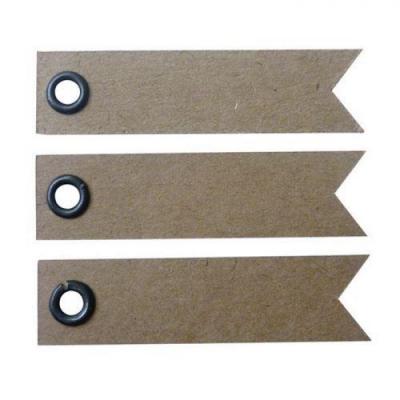 Graine Cr&eacute;ative 100 &eacute;tiquettes Kraft - Fanion