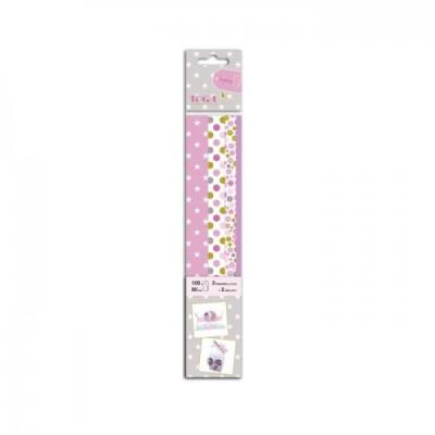 TOGA Pack de quilling 100 bandes Violet/Grenadine - 50 cm