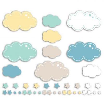TOGA  Die-cuts Nuages et &Eacute;toiles