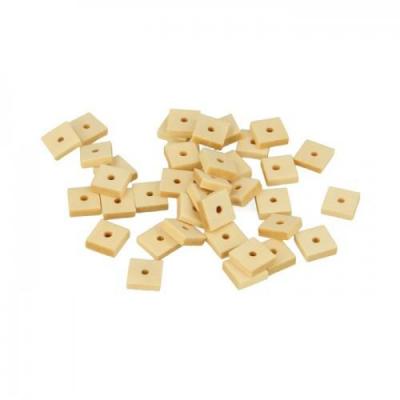 ARTEMIO  50 Perles carr&eacute;es en Bois 10x3,3mm