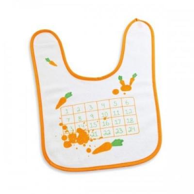 DONKEY PRODUCTS BABY-WALZ Le bavoir Carot Bingo bavoir b&eacute;b&eacute;, blanc