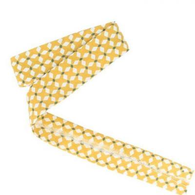 CRAFTY COTTON  Biais de Couture 3 m x 20 mm - Croix Jaunes