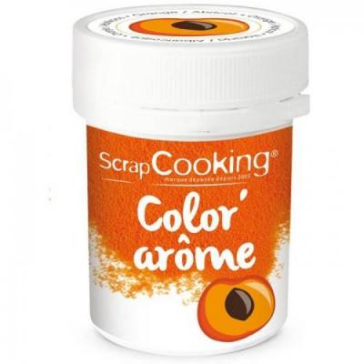 SCRAPCOOKING Color'ar&ocirc;me - orange / abricot - 10g - 