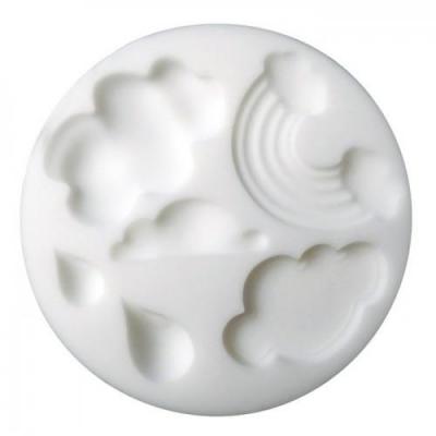 GRAINE CREATIVE Mini moule en silicone pour p&acirc;te polym&egrave;re - nuages 284445
