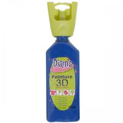 DIAM S DIAM'S Peinture 3D Tous Supports, Bleu Marine Brillant, 37 ml