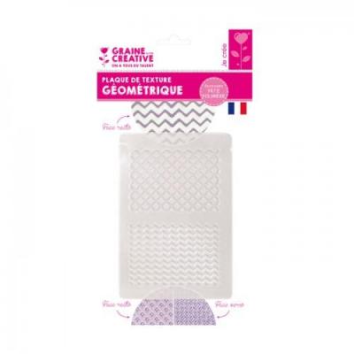 GRAINE CR Plaque de texture pour p&acirc;te polym&egrave;re - g&eacute;ometrique 264976