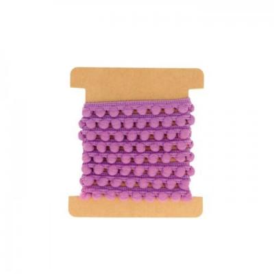 ARTEMIO  Ruban &agrave; pompons - Mauves