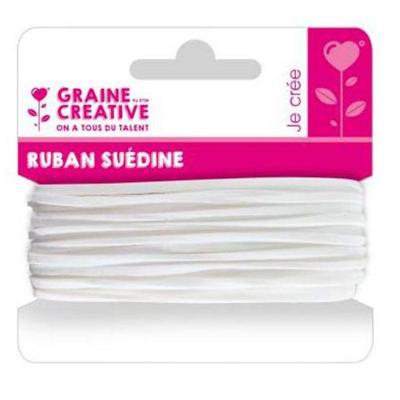 DTM Ruban su&eacute;dine 5 m - blanc 268761