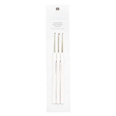 RICO DESIGN Lot de 3 Crochets '' Ricorumi 3 cm, 3.5 cm et 4 cm