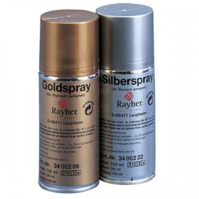 RAYHER Spray convient pour polystyr&egrave;ne - Argent - 150 ml