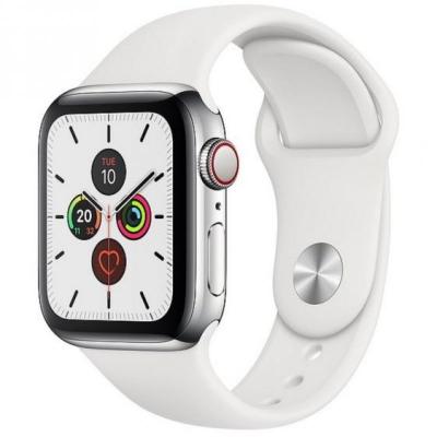 Apple Watch Series 5 (2019) GPS + Cellular 40 mm - Acier inoxydable Argent
