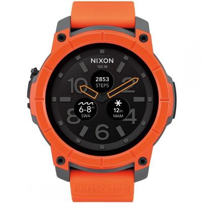NIXON Mission Orange/Gray/Black Smartwatch - 