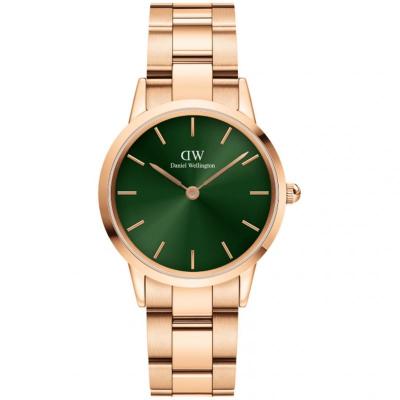 DANIEL WELLINGTON  DW Montre Iconic Link Emerald 36mm Or rose
