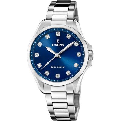 FESTINA  Solar Energy F20654/4 Bleu Acier Inoxydable Femme