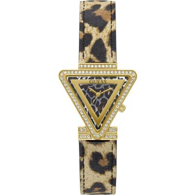 GUESS  Femmes Analogique Quartz Montre avec Bracelet en Cuir GW0504L3