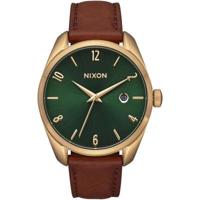 NIXON  Femme Analogique Montre avec Bracelet en Cuir A1343-2691-00