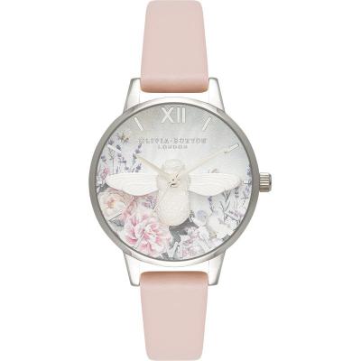 OLIVIA BURTON Montre Femme  Glasshouse Rose Gold & Nude Peach OB16GH09