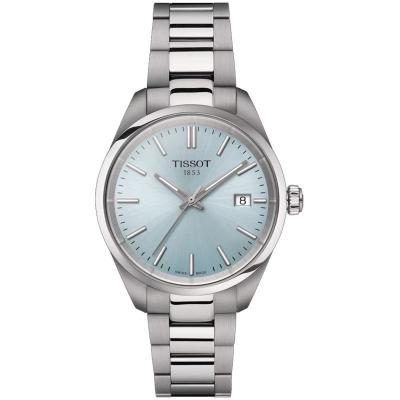 TISSOT Montre Mixte PR100 Bleu clair T1502101135100