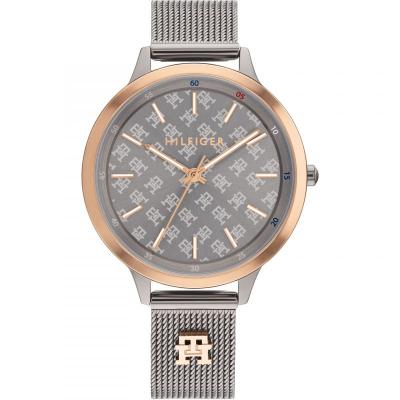 TOMMY HILFIGER  pour femme. Montre analogique Acier gris 