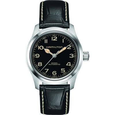 HAMILTON Montre Homme Khaki field Noir H70405730 Gris 
