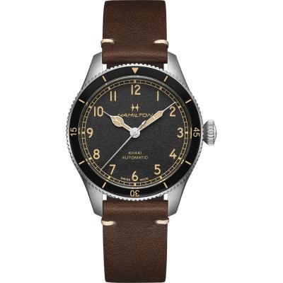 HAMILTON Montre Homme Khaki aviation Noir H76205530 Gris 