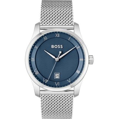 BOSS Montre Homme  Principle 1514115 - Bracelet Acier Argent