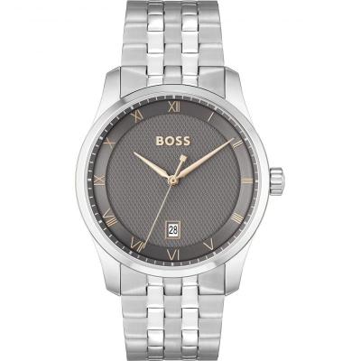BOSS Montre Homme  Principle 1514116 - Bracelet Acier Argent